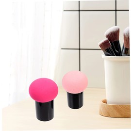 Housoutil 6pcs Beauty Makeup Sponges Mushroom Design Puff for Wet Dry Use Makeup Powder Brush