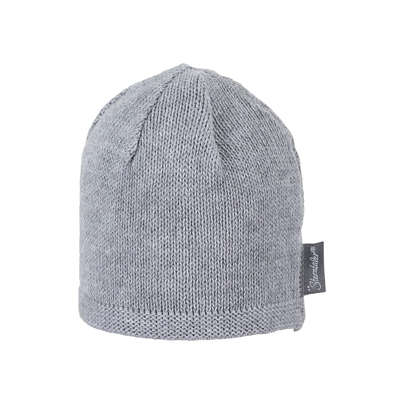 Sterntaler Unisex Baby’s Knitted Hat (Strickmütze) - Grey (Silver Mel.