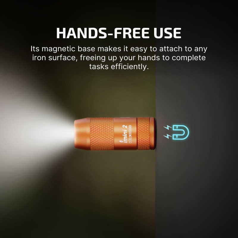 OLIGHT IMINI 2 EDC Rechargeable Keychain Flashlight, 50 Lumens Compact