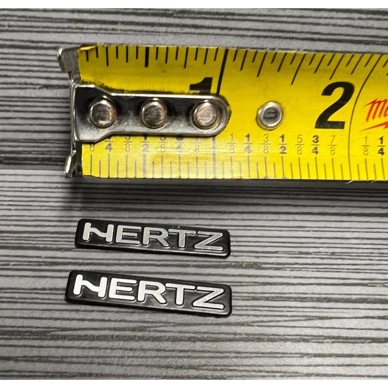 Unbranded 2 x Emblem Speaker Badge Decal Replacement fits Hertz
