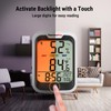 ThermoPro TP358 Bluetooth Thermometer for Room Temperature with Built-in Clock,