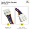 Radio Wiring Harness Compatible with Ford 1999-2006/Lincoln 1998-2005/Mercury 1998-2005, Stereo