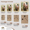 Heimlove Gold Collage Picture Frames Set of 12,Two 8x10,Two 6x8,Four