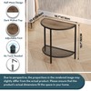 SAYGOER Side Tables Small End Tables Half Round Moon Night