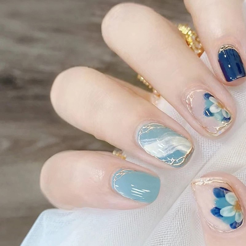 HAPVITAL 24 Pieces Popular Nail Tips, Nail Tips, Handmade Nail