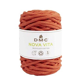 DMC - Eco Vita 12 | Recycled Cotton Yarn - 4mm Thick Tubular Thread | 250g - 55m - 24 Colours