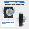 Dryer Timer Replacement for W10185982, for Whirlpool Dryer Model WED4815EW1