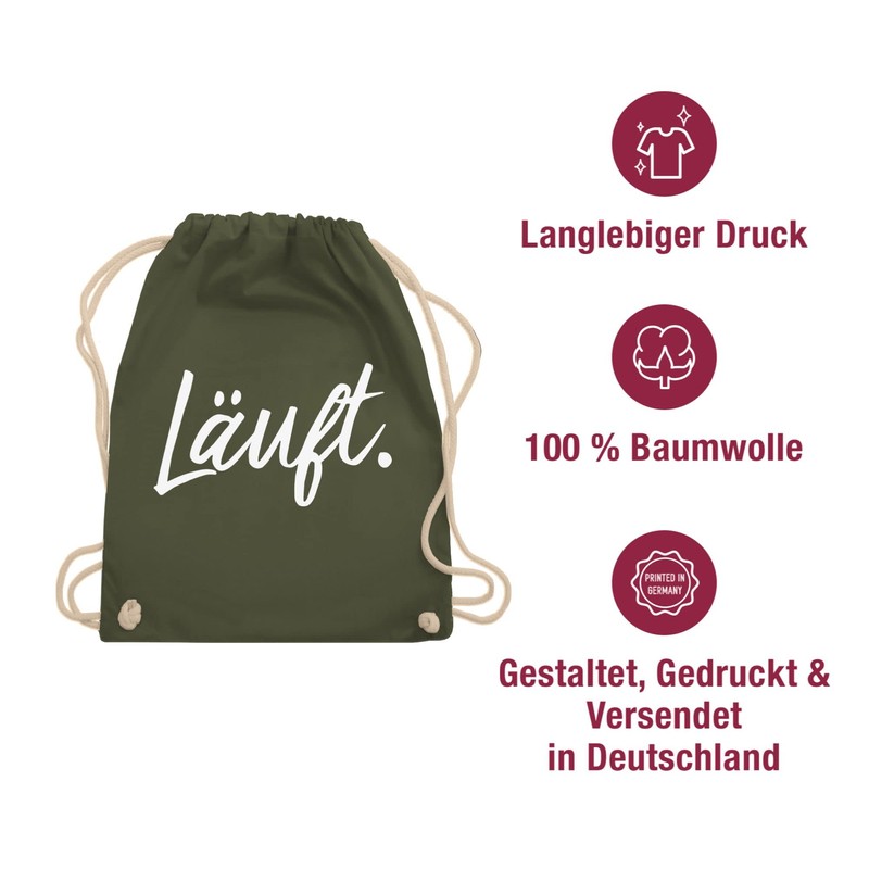 Shirtracer - Gym Bag Backpack - Sayings - Läuft -