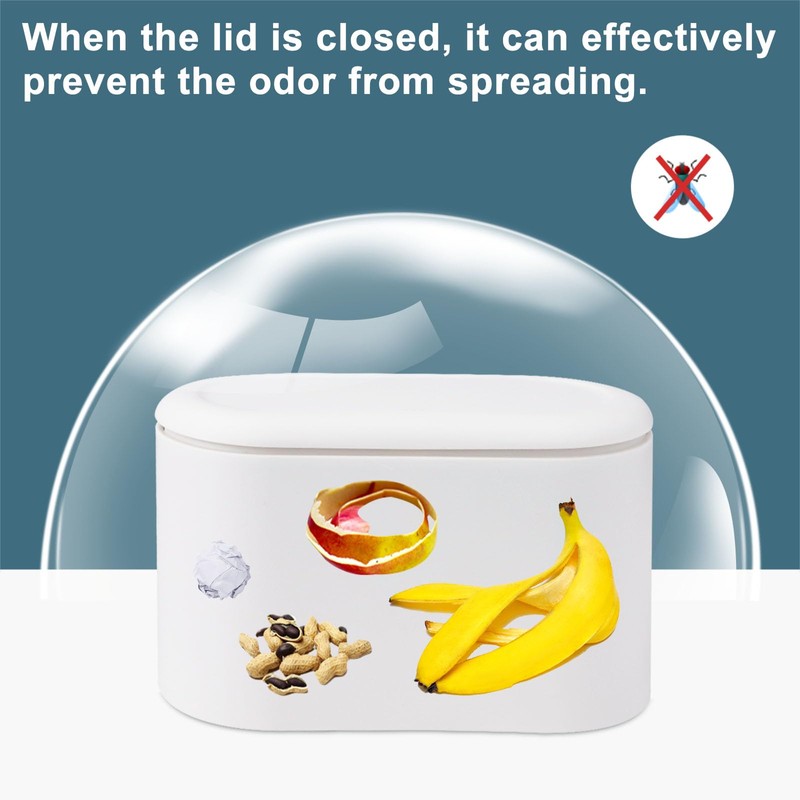 Mini Garbage Can, SHAIDOJIO, Small Trash Bin with Lid, Desktop