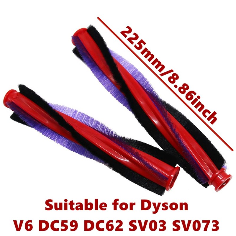 225mm Length Brush Bar Rolling Brush Replacement,Brush Bar and Washable