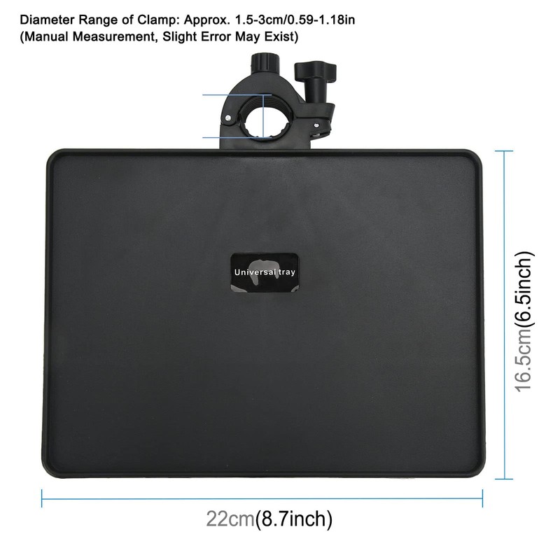 Serounder Microphone Stand Tray, 6.50 X 8.66in ABS Tray Holder