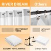River Dream No Hooks Shower Curtain with 2 Snap in