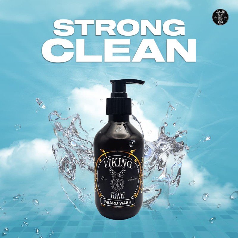 VIKING KING-BEARD WASH-Tea Tree/Mint-300 Ml