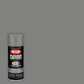 Krylon K02910007 Fusion All-In-One, Matte, Vintage Gray, 12 oz.
