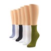 HUE Women's Cotton Mini Crew Socks - Size 6-10 -