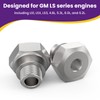 SATUY 2Pcs Oil Pressure Sensor Adapter, M16x1.5 to 1/8" NPT,