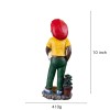 10" Medium Rasta Jamaican Man Holding Bowl Polyresin Ashtray Decoration