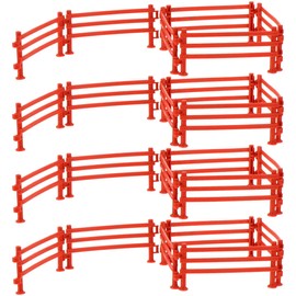 VOSAREA 50pcs Mini Toy Fence for Boys and Girls Farm Fence Adornment Miniature Zoo Layout Fences Sand Table Models Craft Supplies