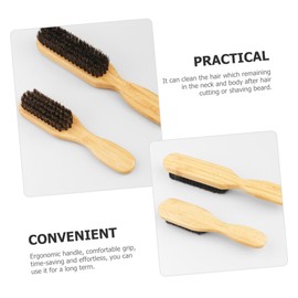 Beavorty Barber Shop Beard Brush Set 2pcs Men Hair Cleaning Styling Brush for Beard Grooming