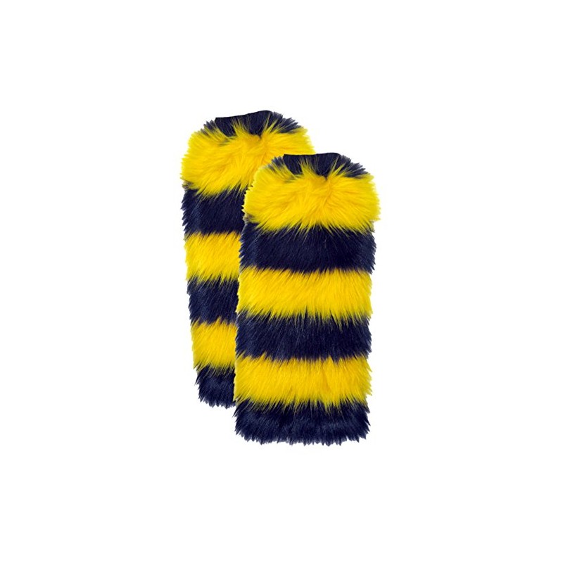 Sports Novelties Leg Warmers (1 Pair), Navy and Gold, 18"