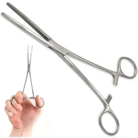 Panther Surgical Stainless Steel 8'' Straight or Curved Line Cutter Sea Carp Fly Tools Unhooking Pliers Fishing Forceps (Straight, 8'')