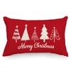 RLCMO Christmas Trees Throw Pillow Cover Merry Christmas 12 x