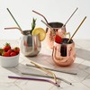 Oak & Steel - 72 Stainless Steel Straws & 4
