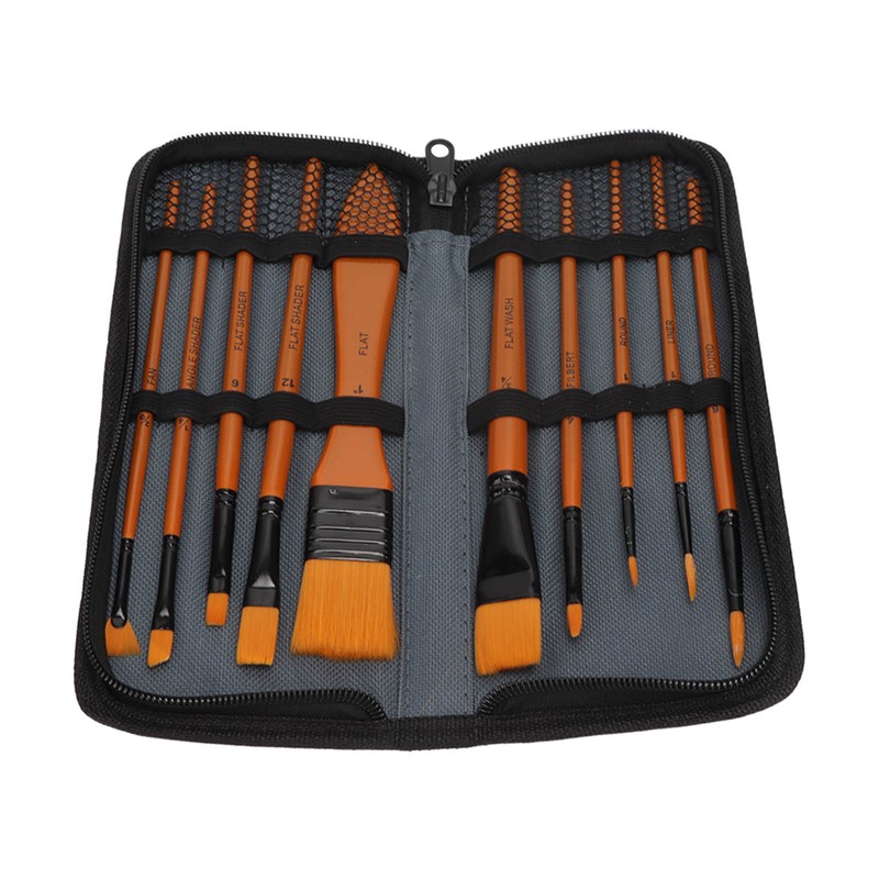 Oil Paint Brush Set Hand Tempered Ergonomic Handle Paint Brush
