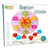 Reloj Educativo de Madera Educar ME-009 Didáctico Montessori Niños