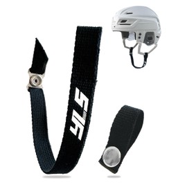 YOUR LAST STRAP Hockey Helmet Chin Strap with Stainless Steel Snaps (Black)