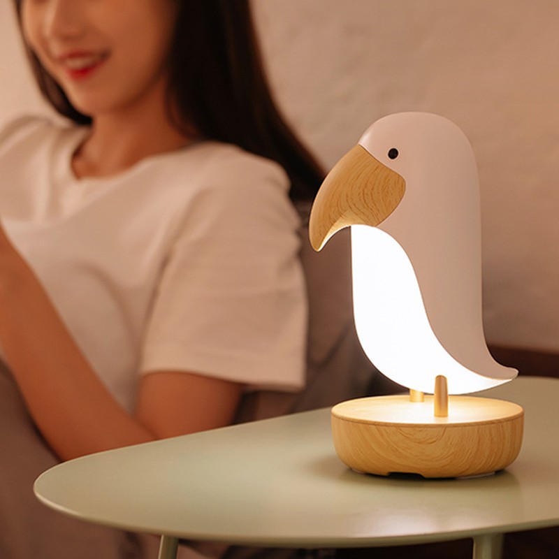 Innovative Bird Night Lamp ABS Breathing Night Light USB Charging