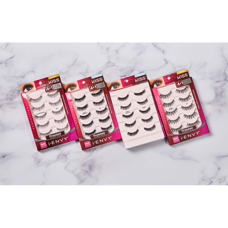 KISS I ENVY Multi Pack Eyelashes Juicy Volume 01 KPEM12