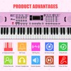 Electric Piano Keyboard, Digital 61 Key Piano Keyboard Kids with