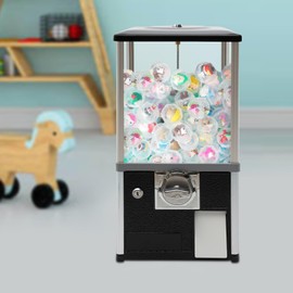 FXEIPOL Small Vending Machines 25-Cent 800 Coins Bank Capacity Home Vending Machine 1.77-1.97Inches Ball Diameter Commercial Gumball Machine for Game Stores, Retail Stores