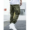 ZAFUL Men's Flap Pocket Drawstring Techwear Cargo Pants Athletic Elastic