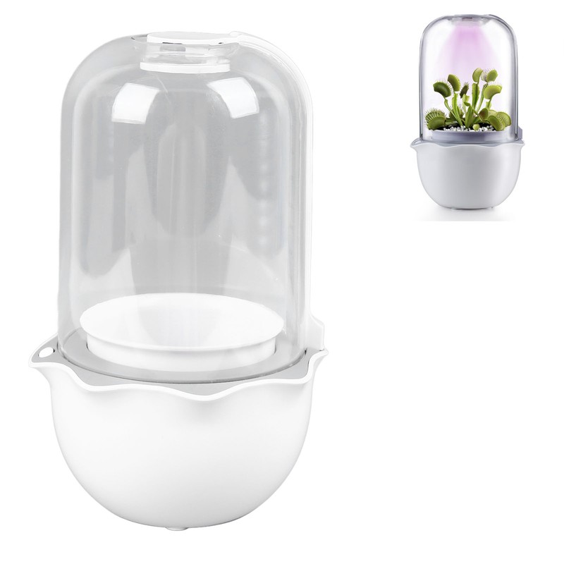 Smart Planter with Grow Light Indoor Minimalist Design LED Succulent