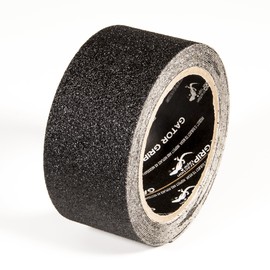 Gator Grip Traction Tape, Premium Grade 60 Grit Anti-Slip Adhesive Tape, Indoor/Outdoor, Great for Stairs, Docks, Boats & Ramps, Black, 2 inch x 15 ft, RE3951