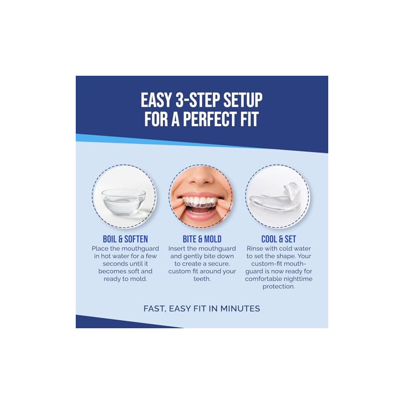 Mouth Guard for Teeth Grinding – Custom Moldable Mouthguard for