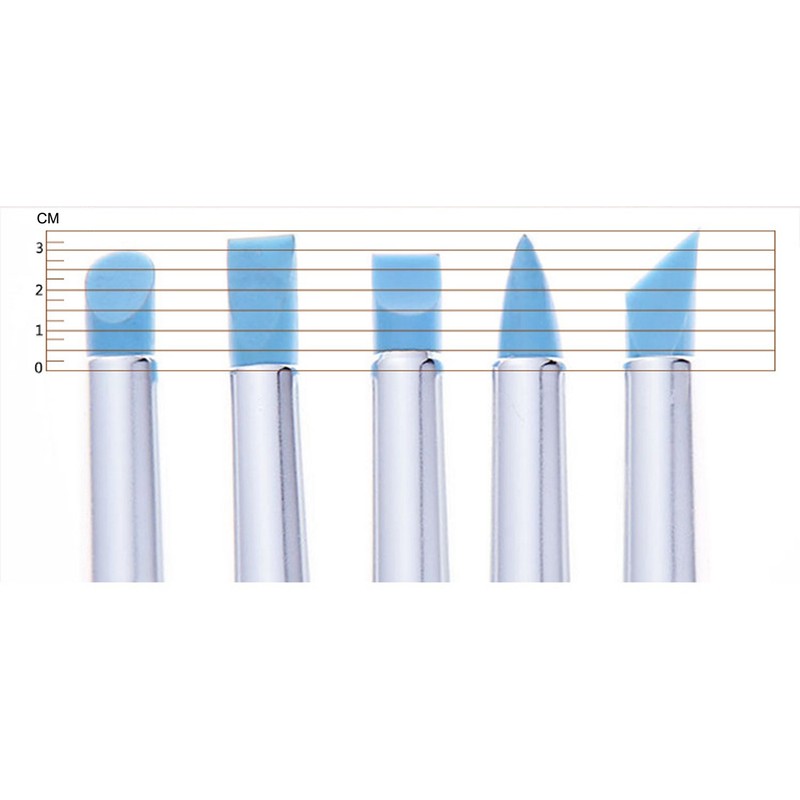 Bao Core Artist Paint Brush Set-5pcs Professional Silicon Brushes Blender