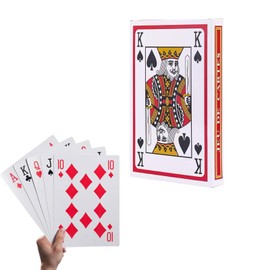 Doyeemei King Size Playing Cards Jumbo (6 Times) Large Card Game Family Magic Joke Big Party Favors Jumbo Games Festival