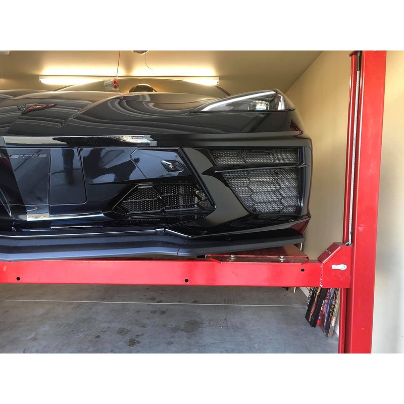 customcargrills 4pc Mesh Set for 2020-2023 Chevy Corvette C8 Radiator
