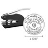 Black Pocket Seal Embosser; Notary Modern Journal Bundle | Massachusetts