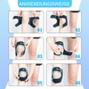 PAIGOO Knee Brace, Dual Patella Support with Compression Adjustable for