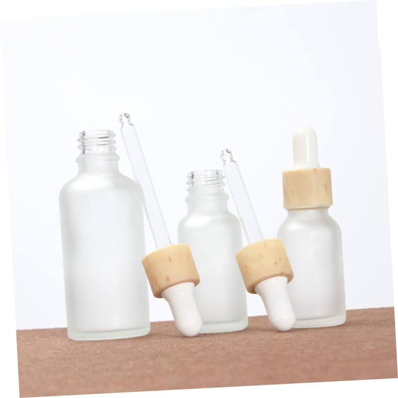 Mikinona 15ml Mini Dropper Bottle Set Frosted Travel Toiletry Containers