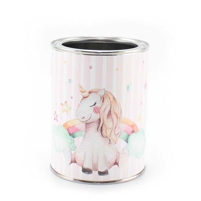 Pencil Cup Unicorn with 12 Triangular Colouring Pencils, Children's Pencil