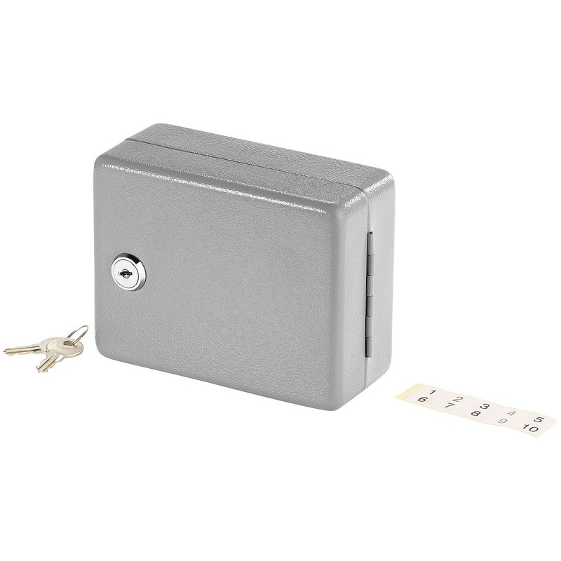Xcase: Mini Steel Key Cabinet for 10 with Security Lock