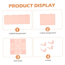 ULTECHNOVO Multi-Purpose Pegboard Wall Shelf Baskets Space Saving Living Room Bathroom