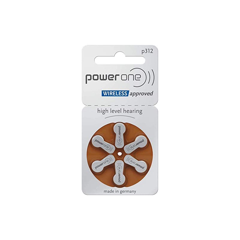 Powerone Hearing Aid Batteries, Size 312 (120 Total Batteries)
