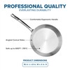 Viking Contemporary 3-Ply Non Stick Frying Pan, 8 Inch Stainless