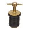 Attwood 7526A7 T-Handle Drain Plug, For 1-Inch-Diameter Drains, Locks in